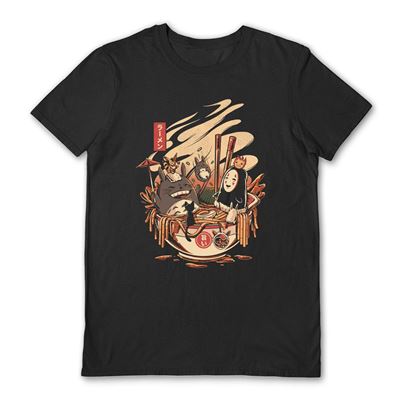 Ilustrata (Ramen Pool Party) Black Unisex T-shirt