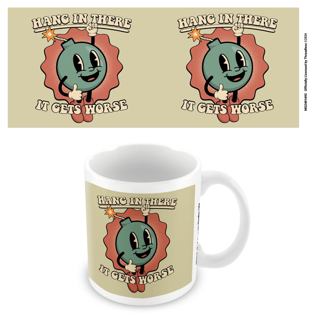 THREADLESS (HANG IN THERE) WHITE POD MUG