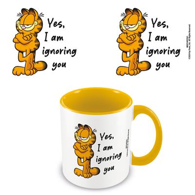 Garfield (Yes, I Am Ignoring You) Yellow Coloured Inner Mug