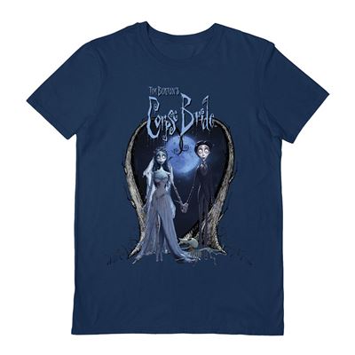 Corpse Bride Couple Navy T-Shirt
