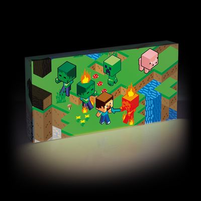 Minecraft (Isometric) Letterbox Light Up Canvas