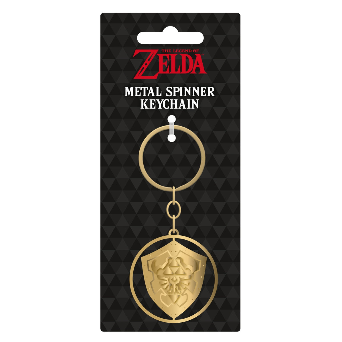THE LEGEND OF ZELDA (TRIFORCE) METAL SPINNER KEYCHAIN