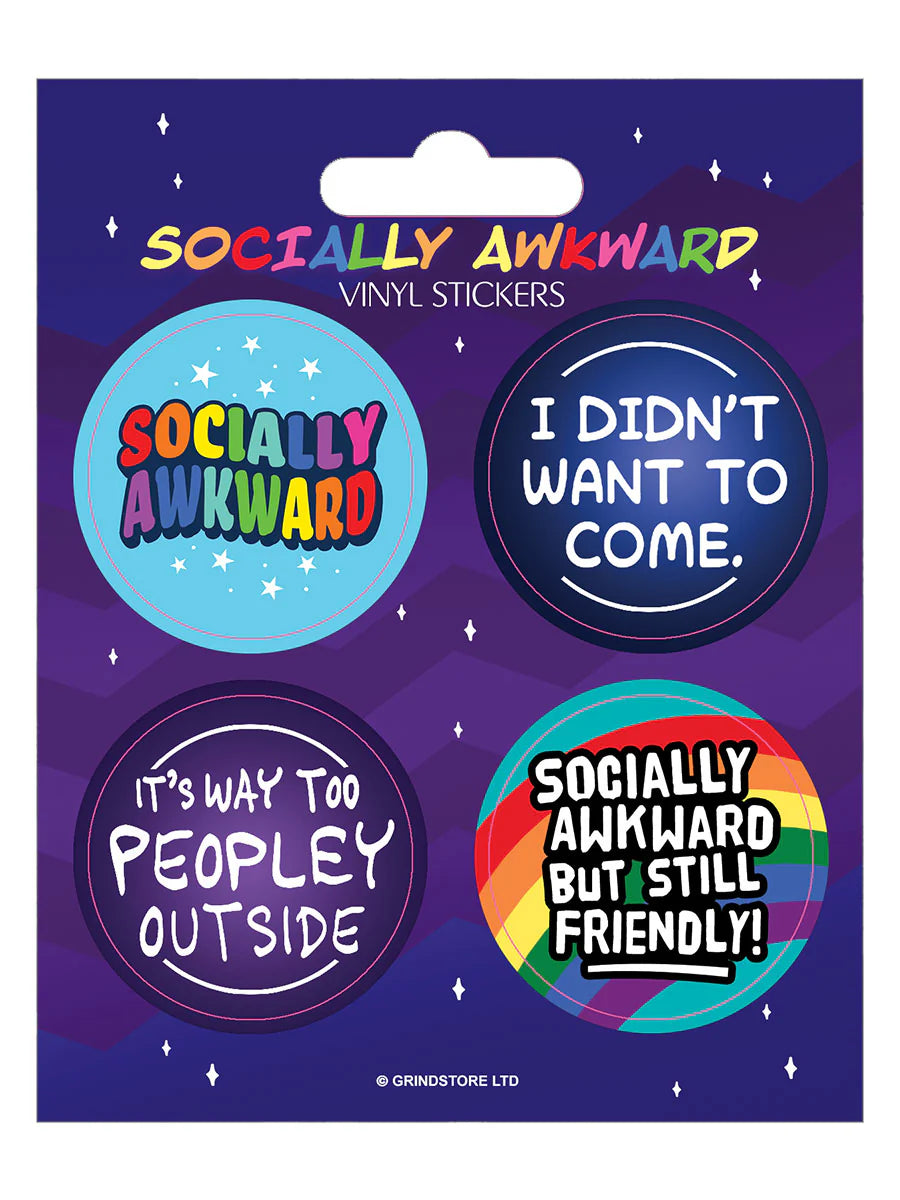 Vinyl Stickers - Socially Awkward