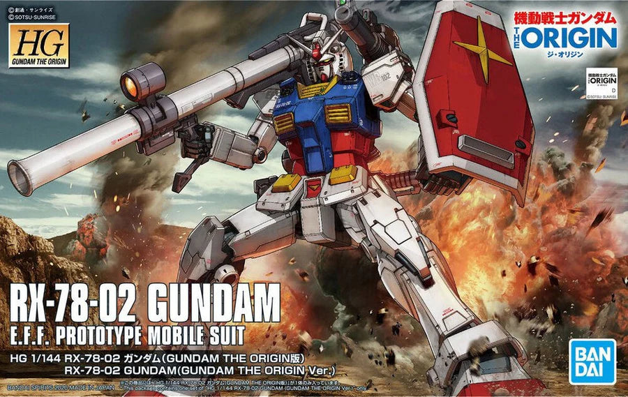 Gundam - 1/144 HG 026 RX-78-02 Gundam (Gundam The Origin Ver Gundam - 1/144 HG 026 RX-78-02 Gundam (Gundam The Origin Ver