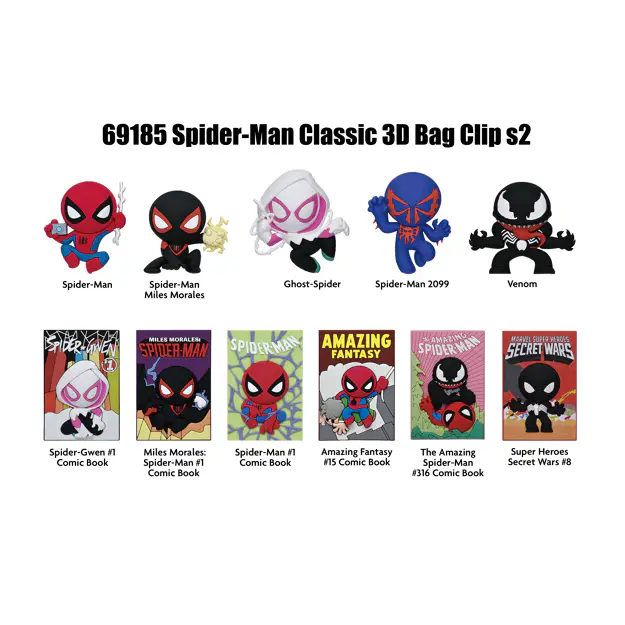 Spider-Man Classic Series 2 Bag Clips Blind Bag