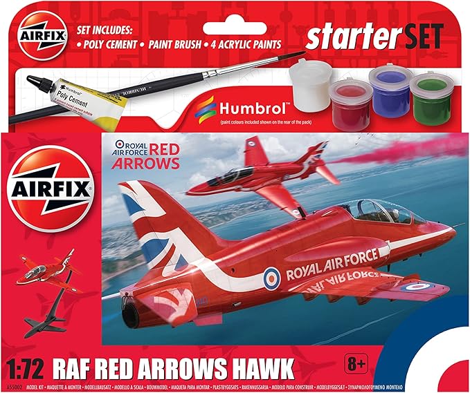 Airfix Starter Set - Red Arrows Hawk