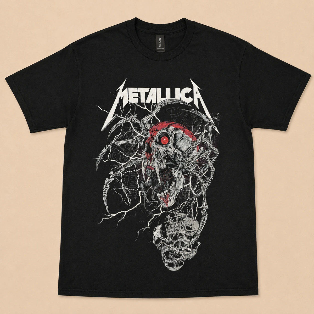 Metallica Unisex T-Shirt: Spider Dead (Black)