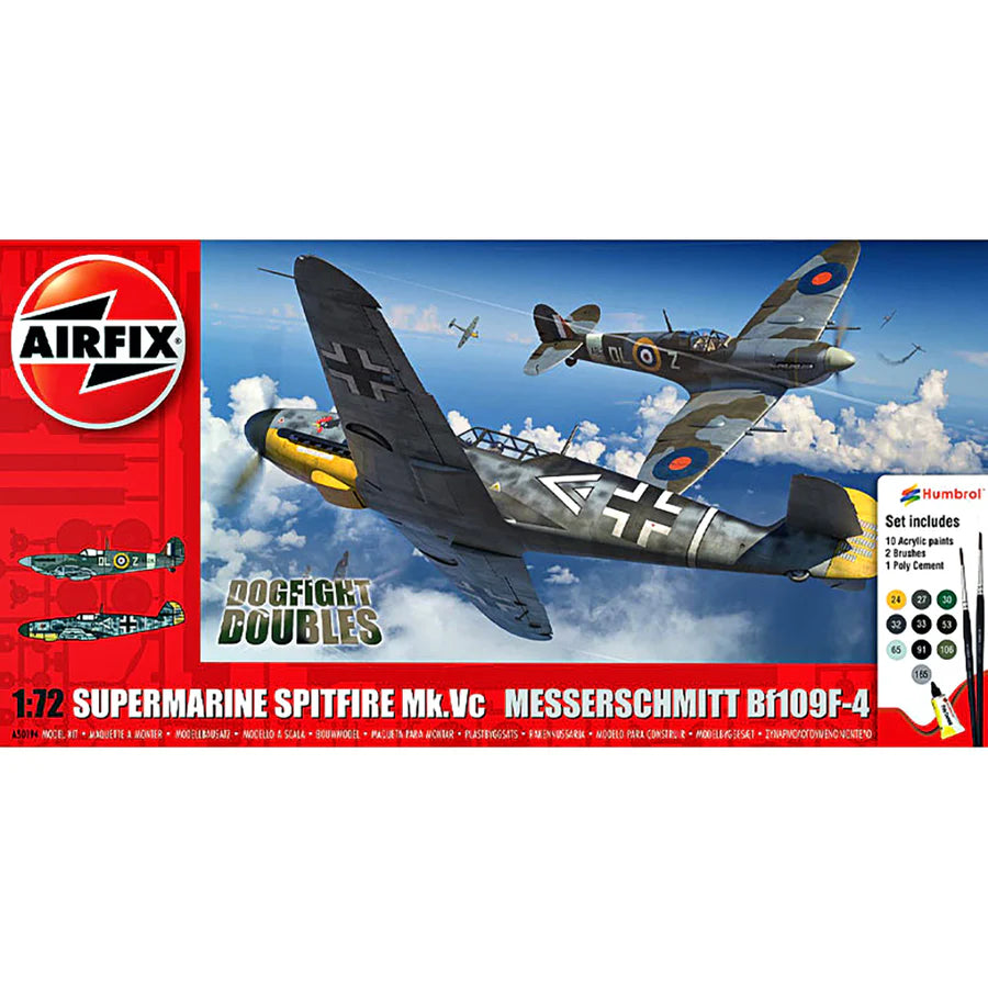 Airfix Supermarine Spitfire Mk.Vc vs Bf109F-4 Dogfight Double