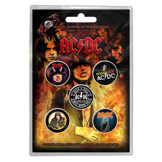 AC/DC Button Badge Pack: Highway to Hell