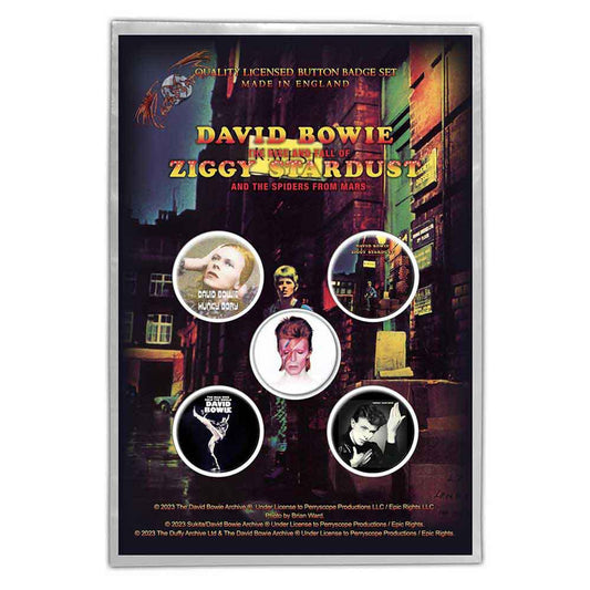 David Bowie Button Badge Pack: Early Albums