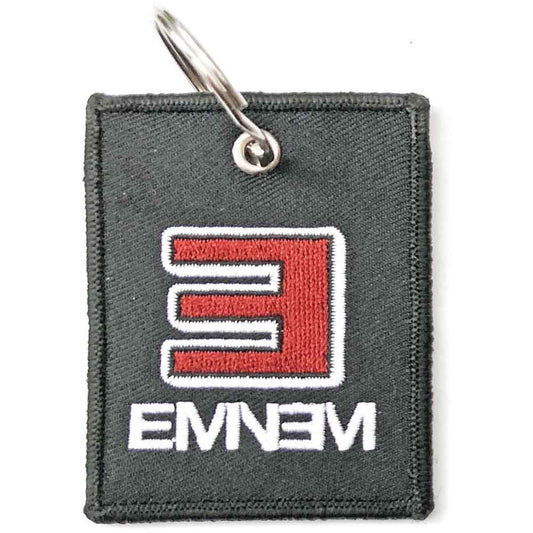 Eminem Reversed E Logo Double Sided Patch Keychain