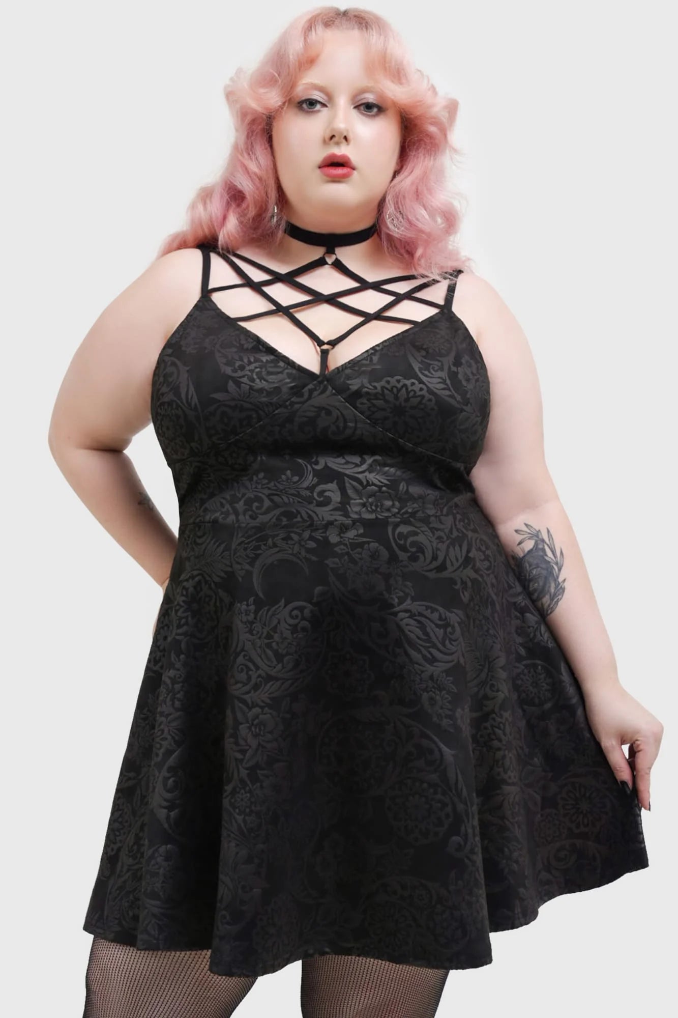 Killstar - Magica Skater Dress Black Lily