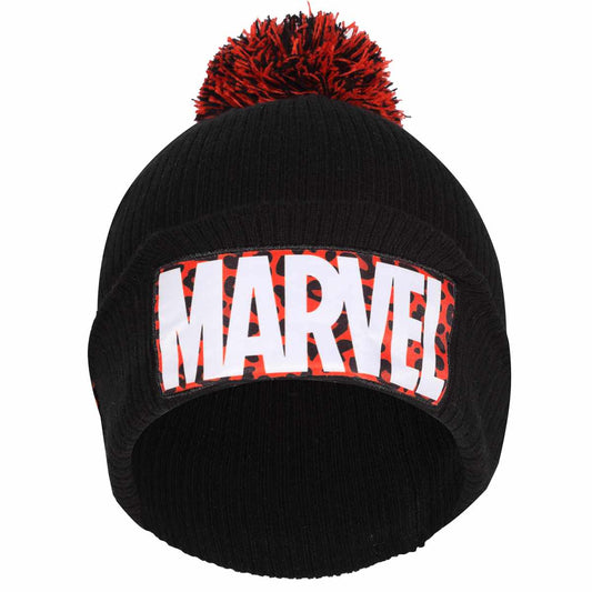 Marvel Comics Leopard Logo Pom Beanie