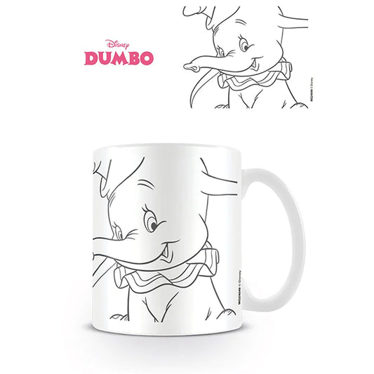 Dumbo (Line) 11oz/315ml White Mug