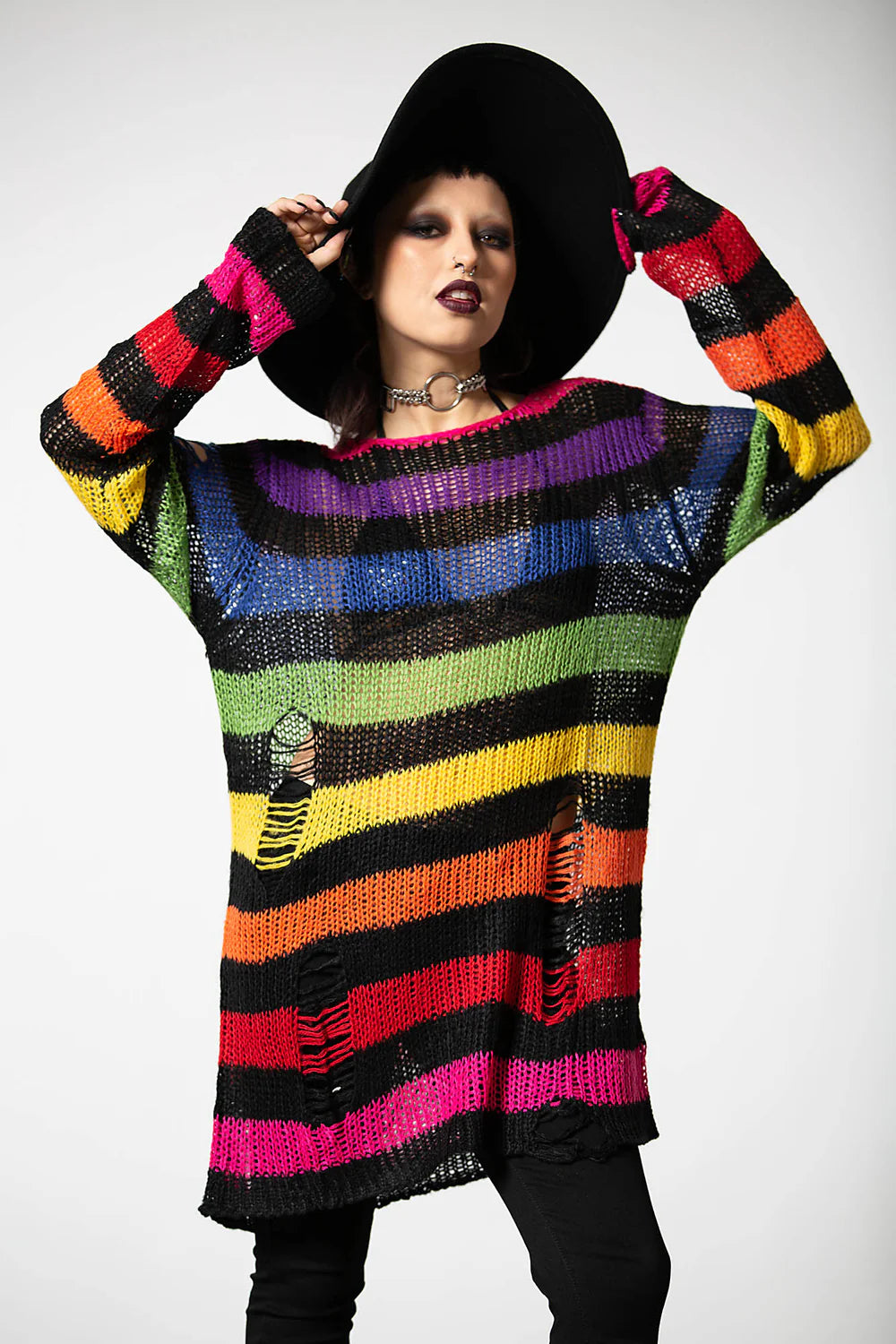 Killstar - Over The Rainbow Knit Sweater