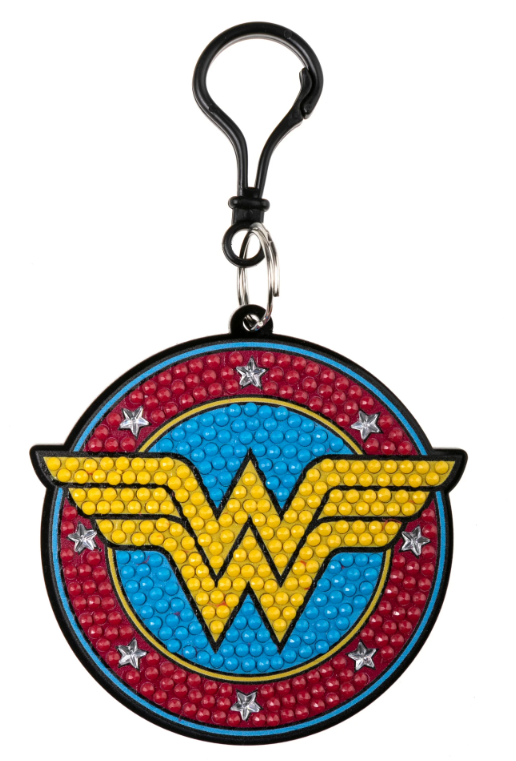 Crystal Art Bag Charm Kit - Wonder Woman