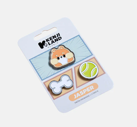 Metal Pin Badges 3pcs - Tiny-K Jasper