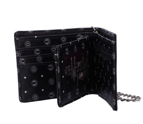 Spirit Board Embossed Purse Ouija Wallet Black 18.5cm