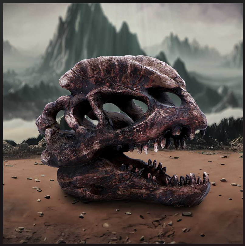 Dilophosaurus Skull 16cm