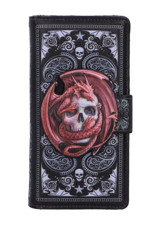 Skull Embrace Embossed Purse (AS) 18.5cm