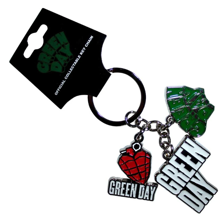 Green Day Keychain: Logo Charms