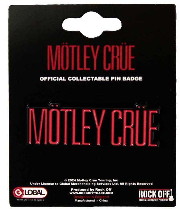 Motley Crue Pin Badge: Logo