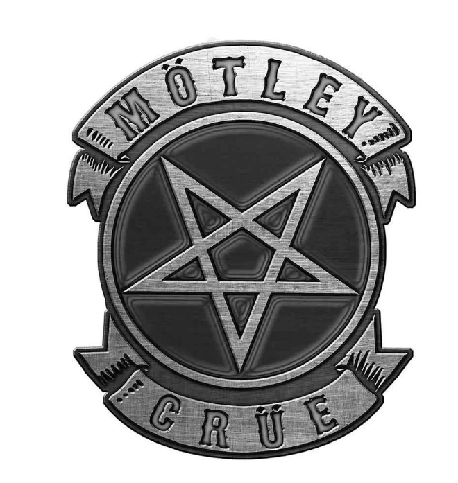 Motley Crue Pin Badge: Pentagram