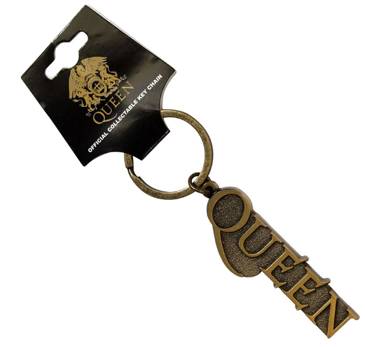 Queen Keychain: Gold Logo