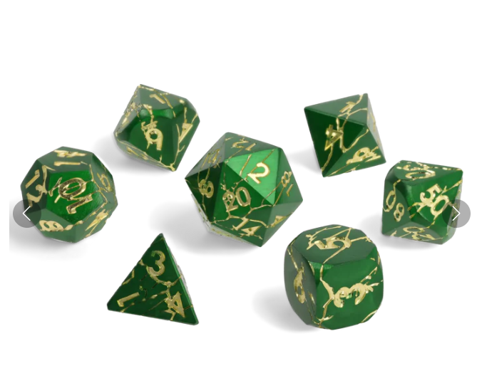 Wildlight Break Metal RPG Dice Set