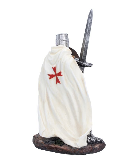 White Knight Templar Figurine 18.5cm