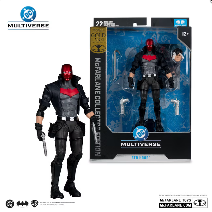 DC MCFARLANE COLL ED 7IN RED HOOD UNDER THE RED HOOD (SDCC)