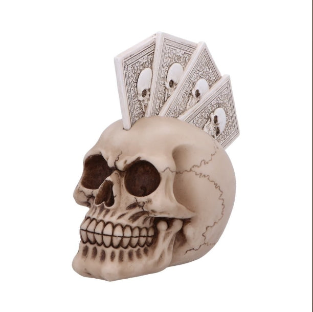 Four of a Kind Playing Cards Skull Head 19cm