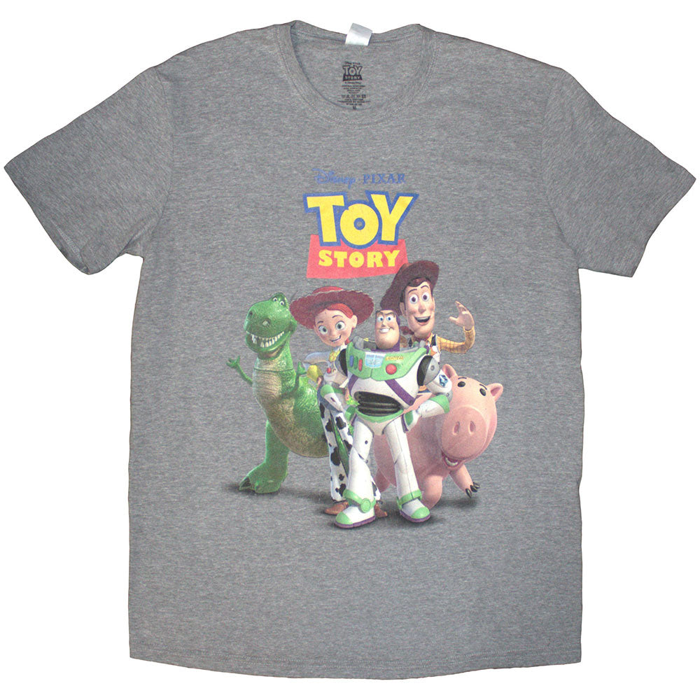 Disney Unisex T-Shirt: Toy Story Characters Distressed
