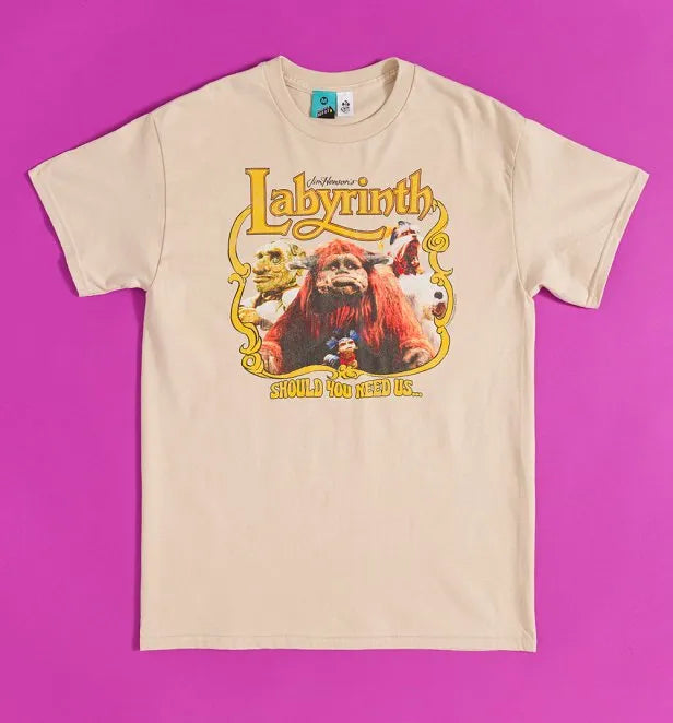 Labyrinth Framed Friends Sand T-Shirt
