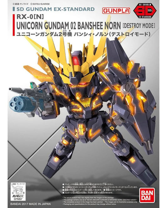 Gundam - SD Gundam EX-standard 015 Unicorn Gundam 02 Banshee North ( Destroy Mode )