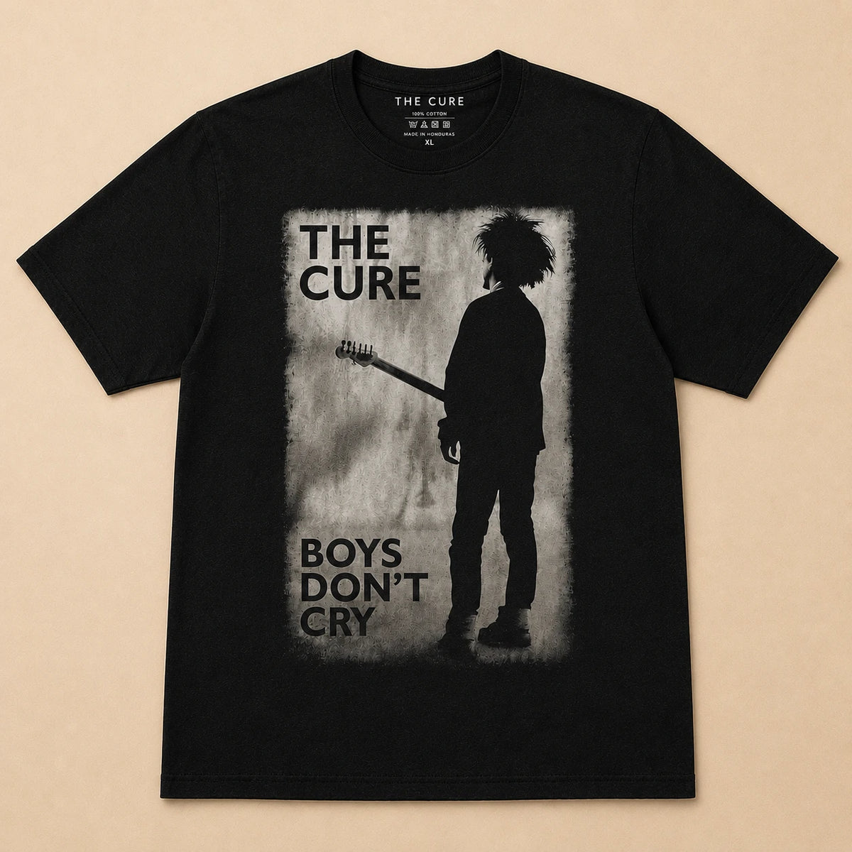 The Cure Unisex T-Shirt: Boys Don't Cry Black & White (Black)