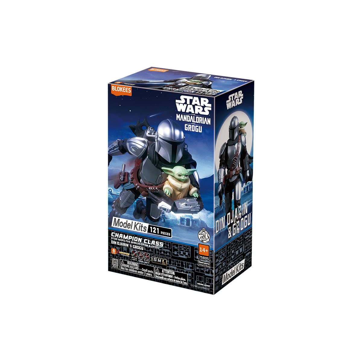 Star Wars Blokees Mandalorian Champion Class 05 Din Djarin And Grogu