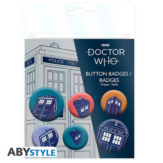 DOCTOR WHO Badge Pack The Tardis
