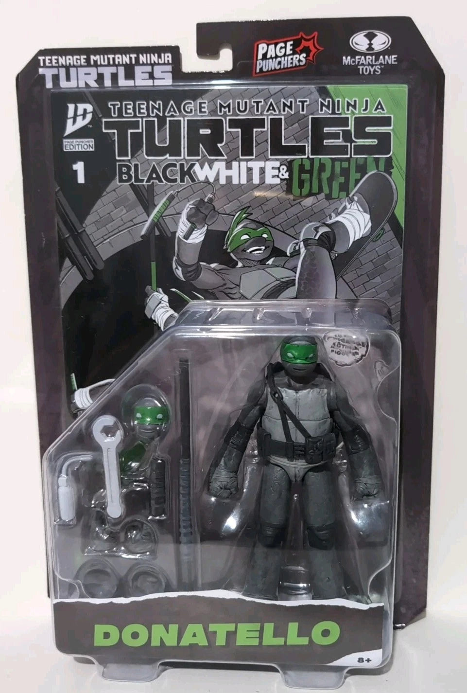 McFarlane Teenage Mutant Ninja Turtles Donatello Page Punchers Action Figure