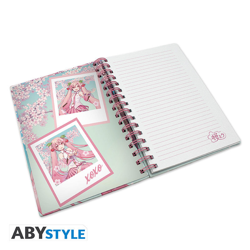 HATSUNE MIKU - Notebook A5 Spiral "Cherry Blossom"