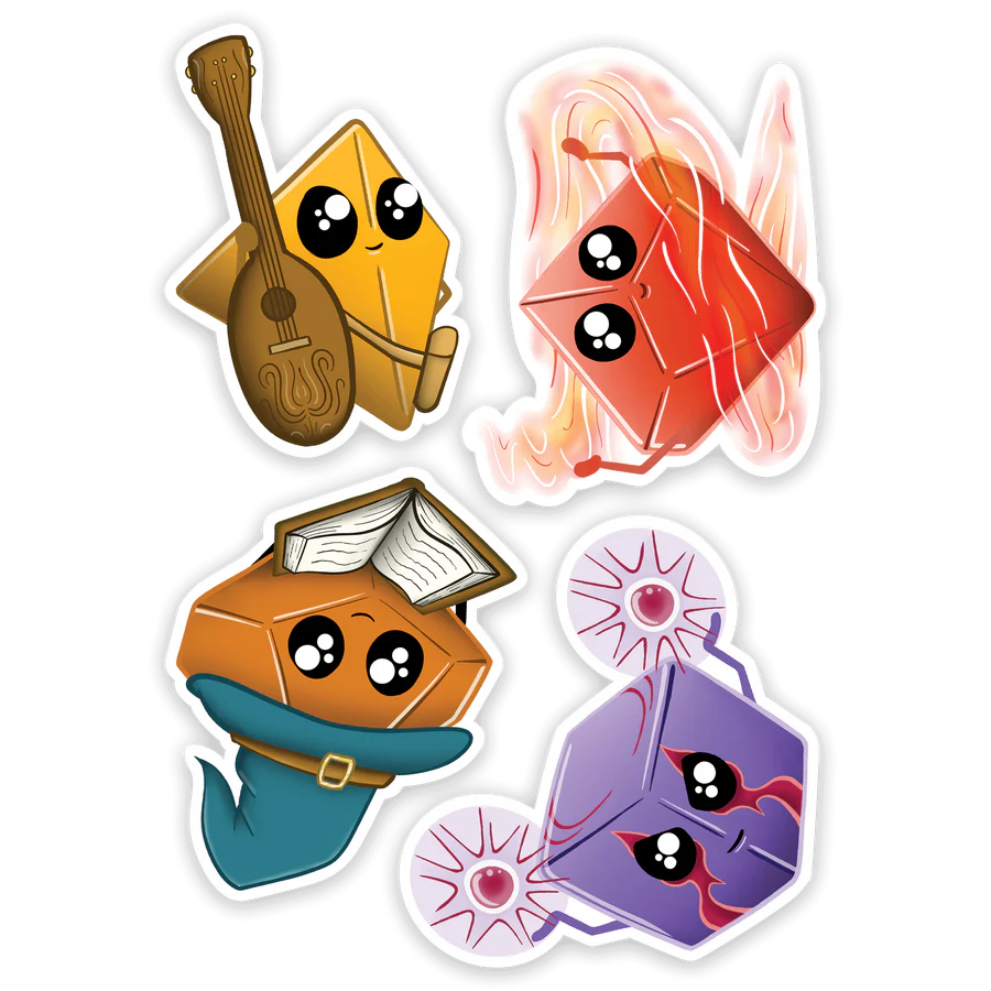 Kawaii Dice Sticker Pack 2