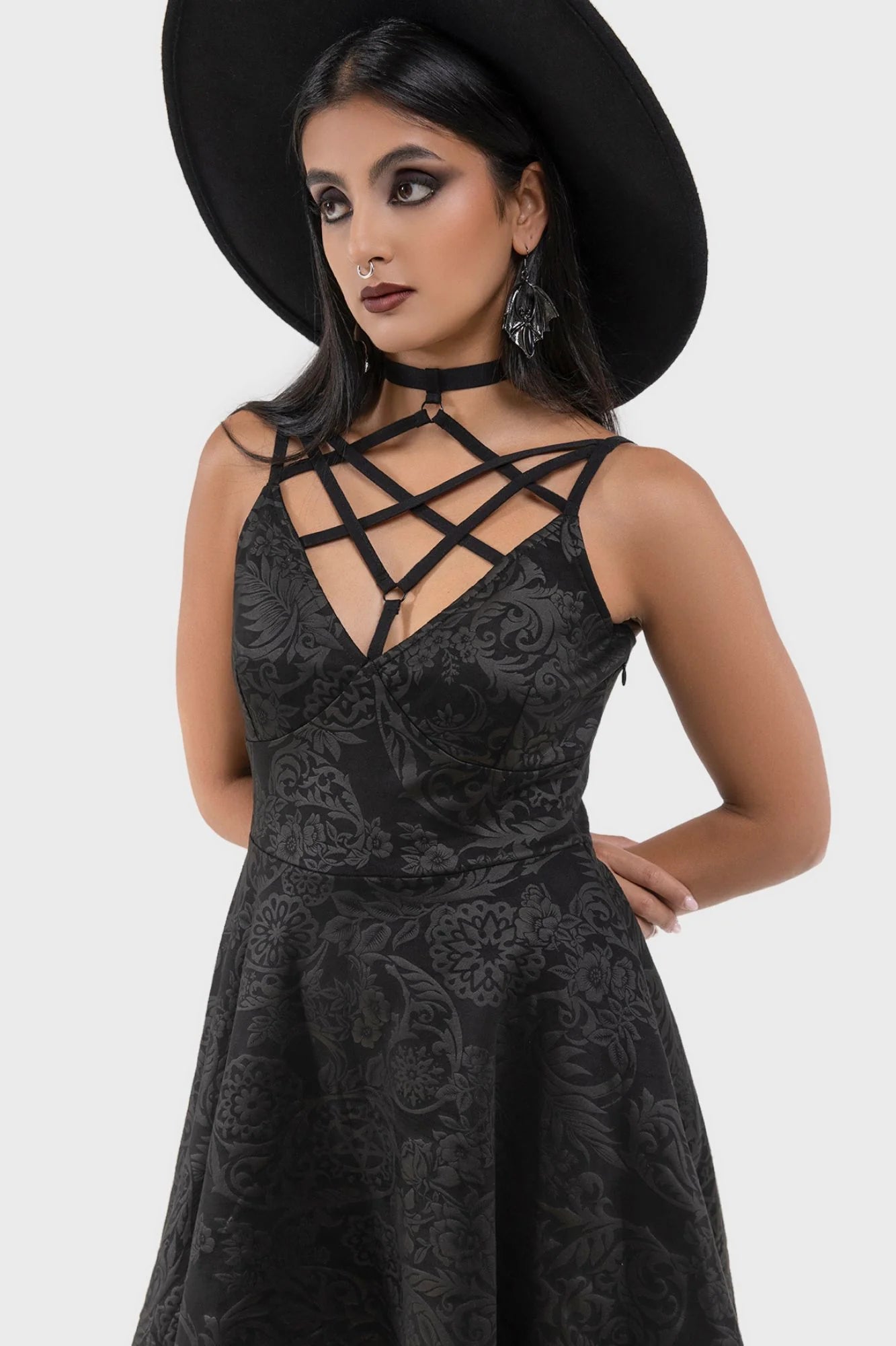 Killstar - Magica Skater Dress Black Lily
