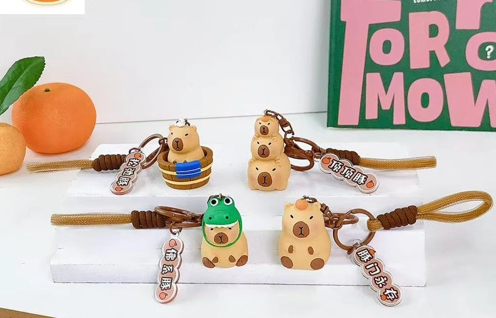 Mima Brown Capybara Keyring