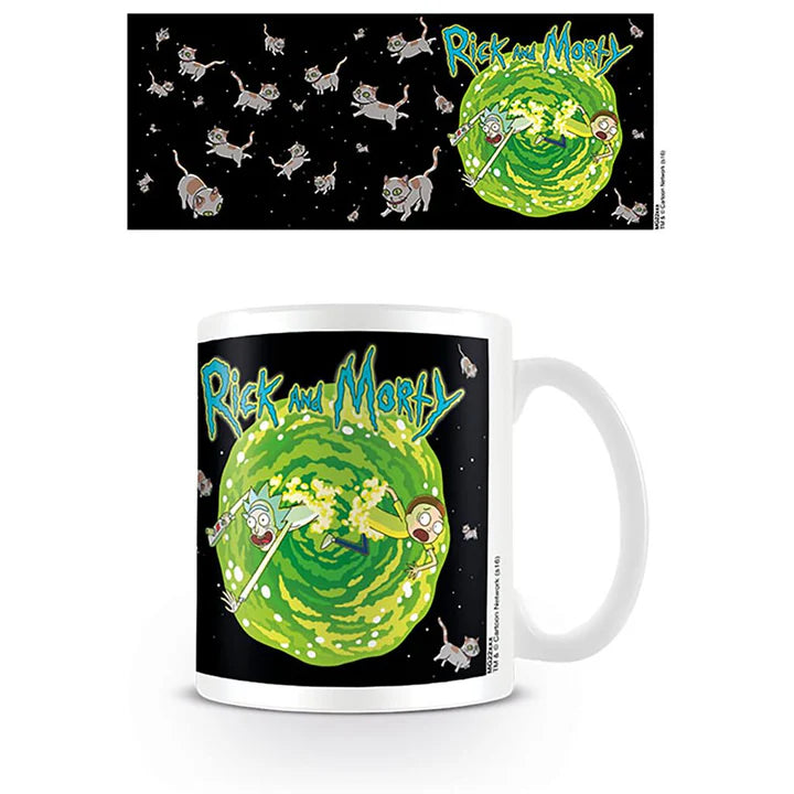315 ml - Rick And Morty (Floating Cat Dimension) White Mug
