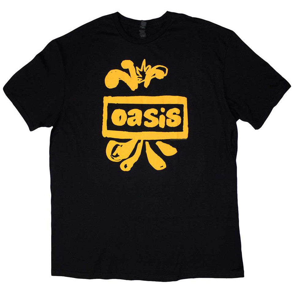 Oasis Unisex T-Shirt: Drawn Logo (Black)