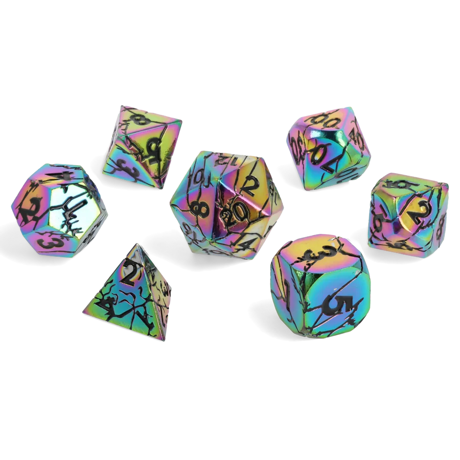 Prismshock Metal RPG Dice Set