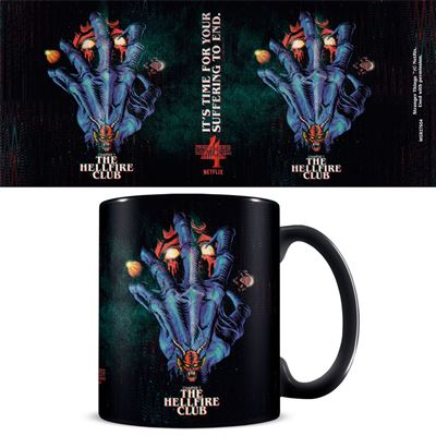 STRANGER THINGS 4 (CHAPTER 1 THE HELLFIRE CLUB) BLACK MUG