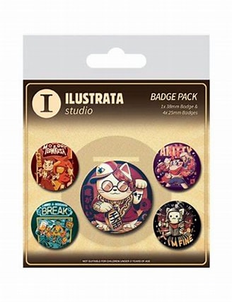 Cool Cat Badge Pack