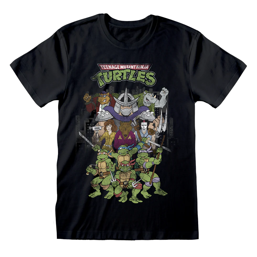 TMNT RETRO CARTOON POSTER T-SHIRT