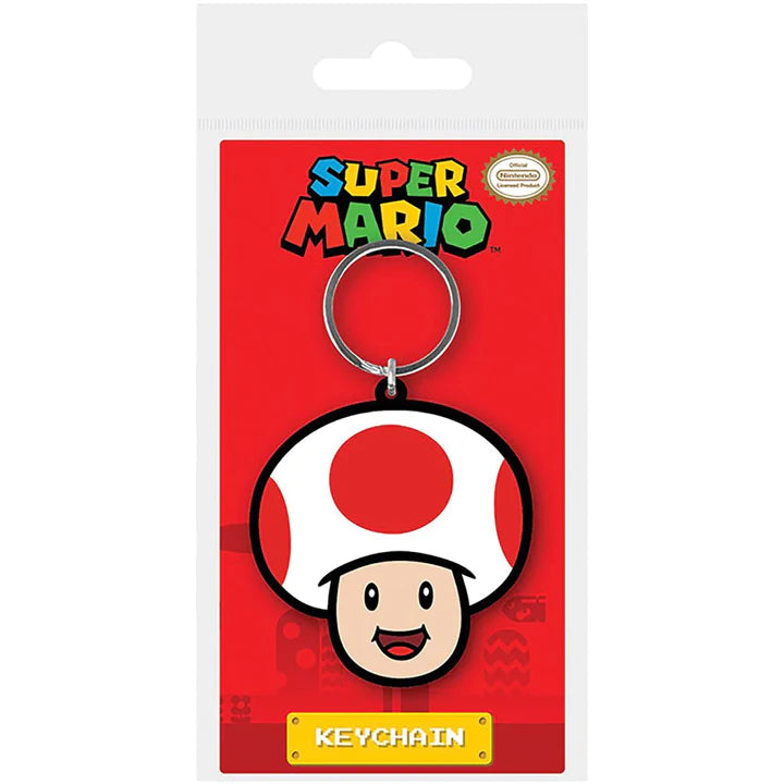 Super Mario Toad PVC Keychain